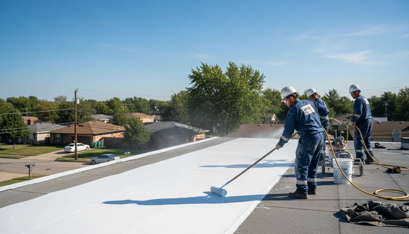 Commercial roof coating in Sabina, OH near me